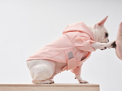 Tribeca adjustable velcro raincoat - Light Pink