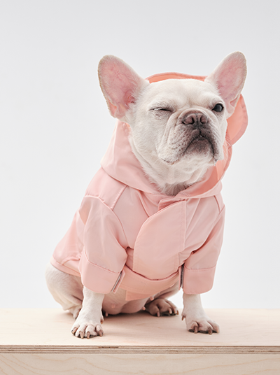 Tribeca adjustable velcro raincoat - Light Pink